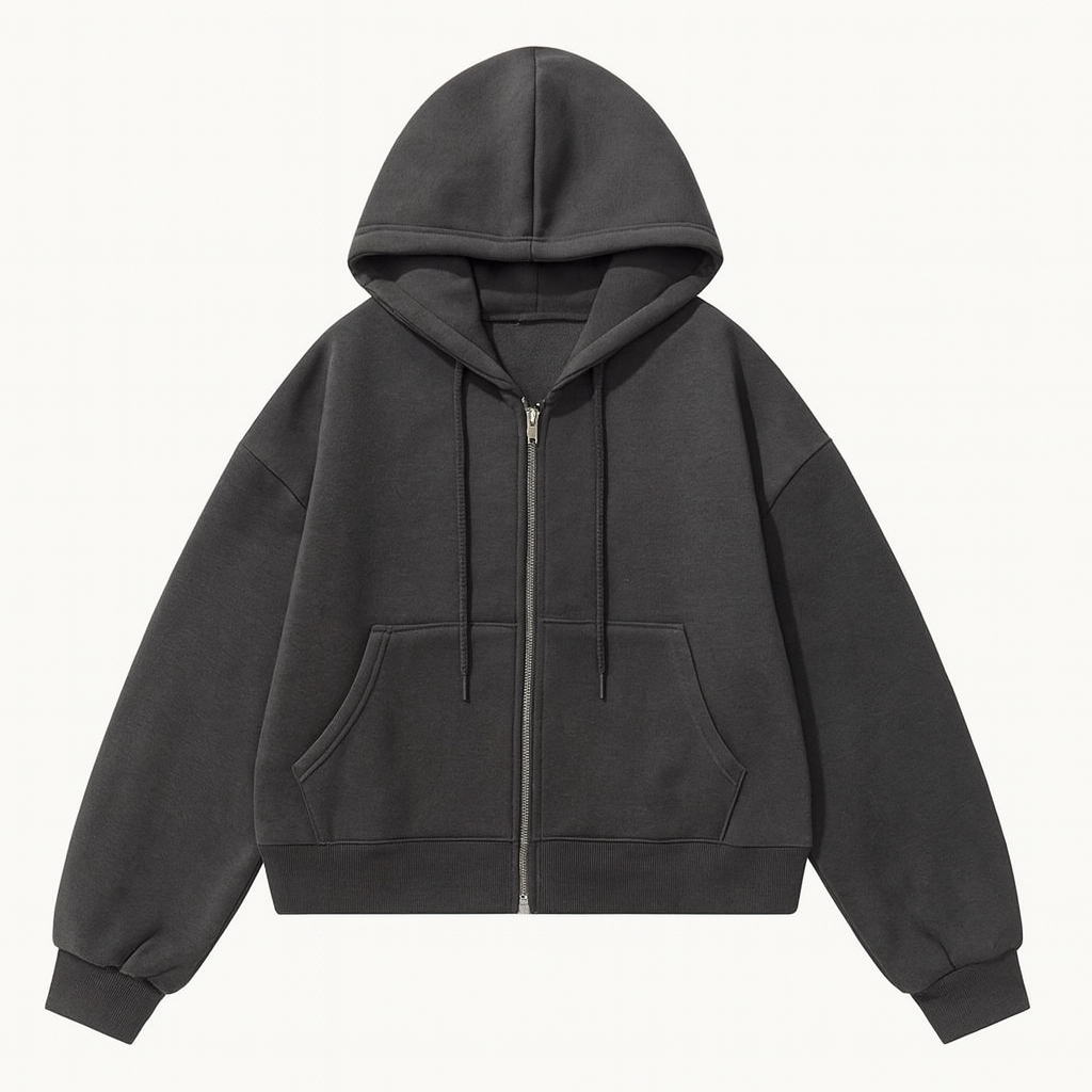 Cozy Zip-Up Hoodie Jacket – Women’s Winter Sweatshirt