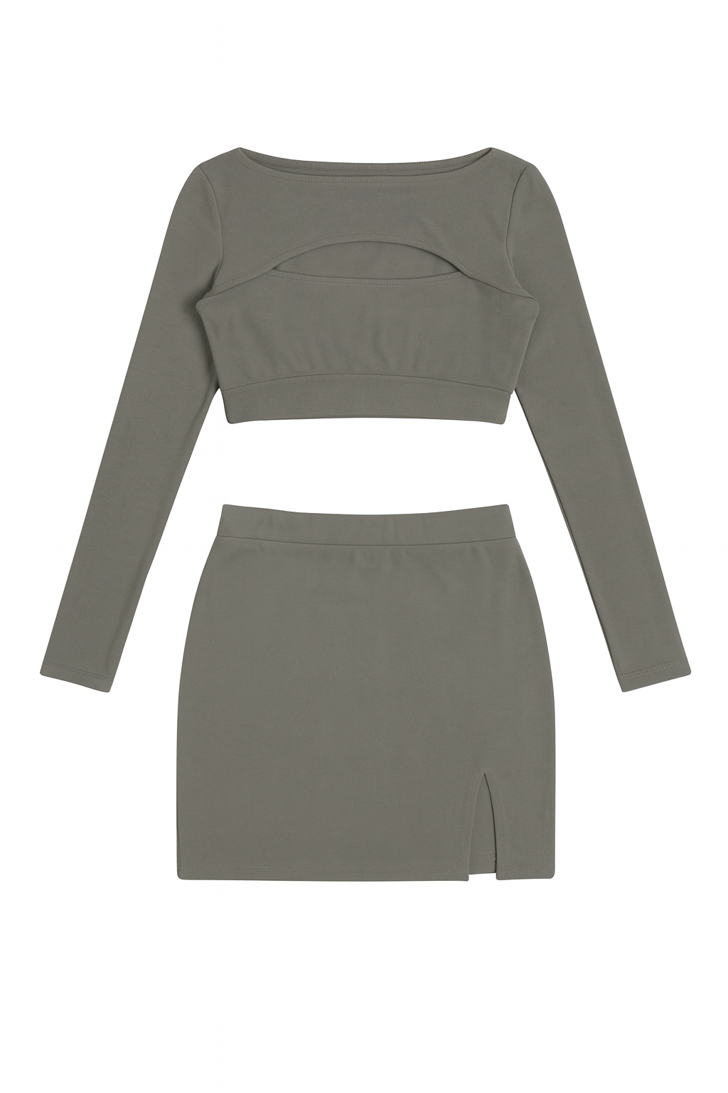 Hollow Out Crop Top & Mini Skirt Set