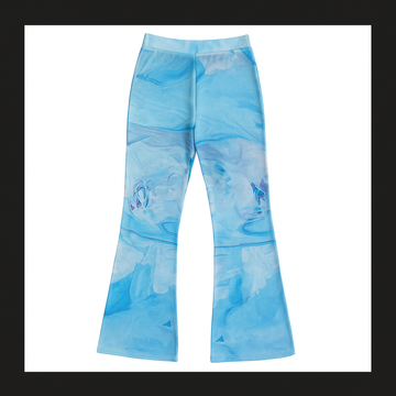 Tie-Dye Mesh Slim Fit Trousers