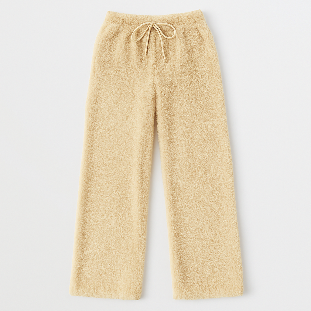 Drawstring High-Waist Warm Pants