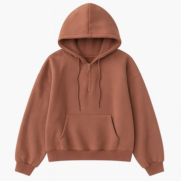 Cozy Color Fleece Lined Hooded Sweatshirt