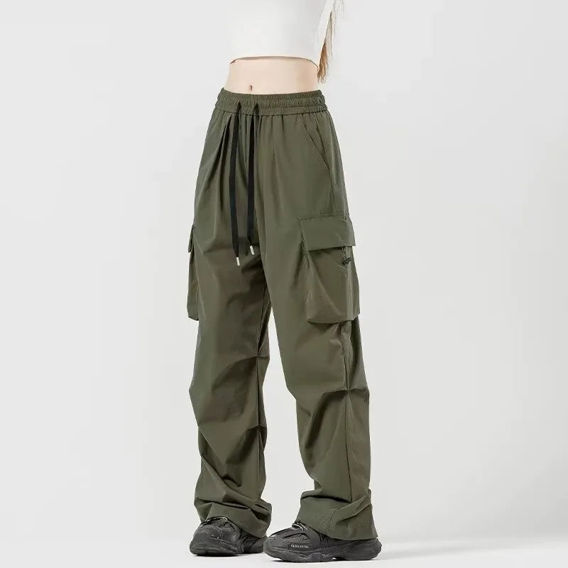 Trousers Quick-drying work pants for men and women the same style summer thin outdoor sports paratrooper pants waterproof charge