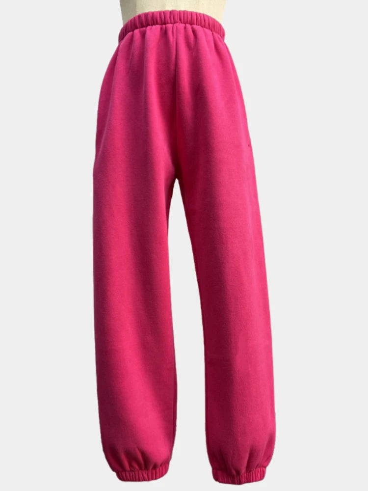 Hoodies Suit Winter Spring Solid Casual Tracksuit Women Fleece 2 Pieces Set Sports Sweatshirts Pullover Sweatpants Wholesale