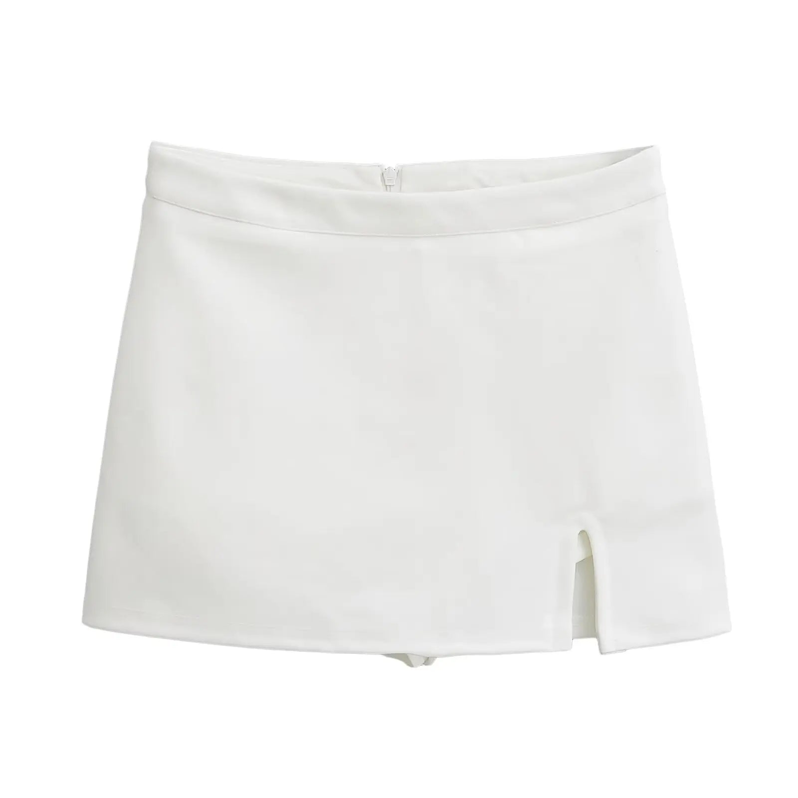 American Style Retro Spicy Girl Low Waist Midi Skirt Women Niche Design Sense Side Split Fork Slim Wrap Hip Short Skirt 04BB