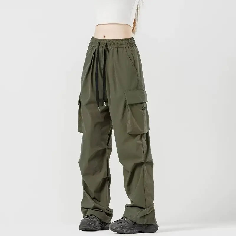 Trousers Quick-drying work pants for men and women the same style summer thin outdoor sports paratrooper pants waterproof charge